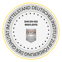 DIFQM Logo DIN EN ISO 9001:2015